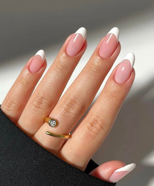 French Almond Long Nails Set