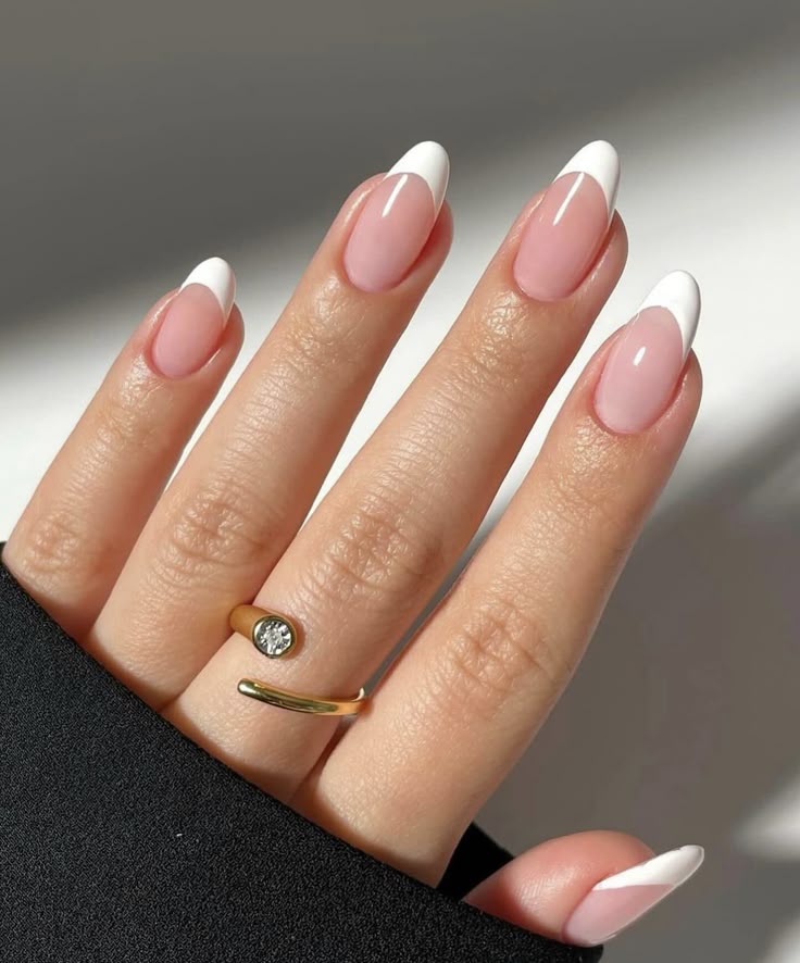 French Almond Long Nails Set